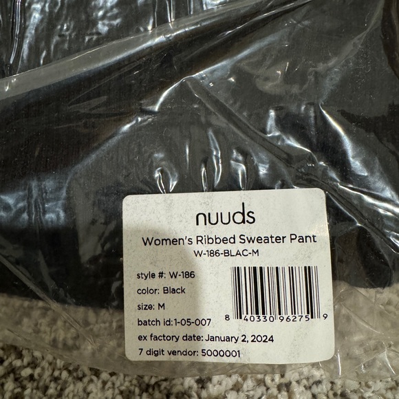 Nuuds Ribbed sweater wide leg pants - Picture 3 of 5